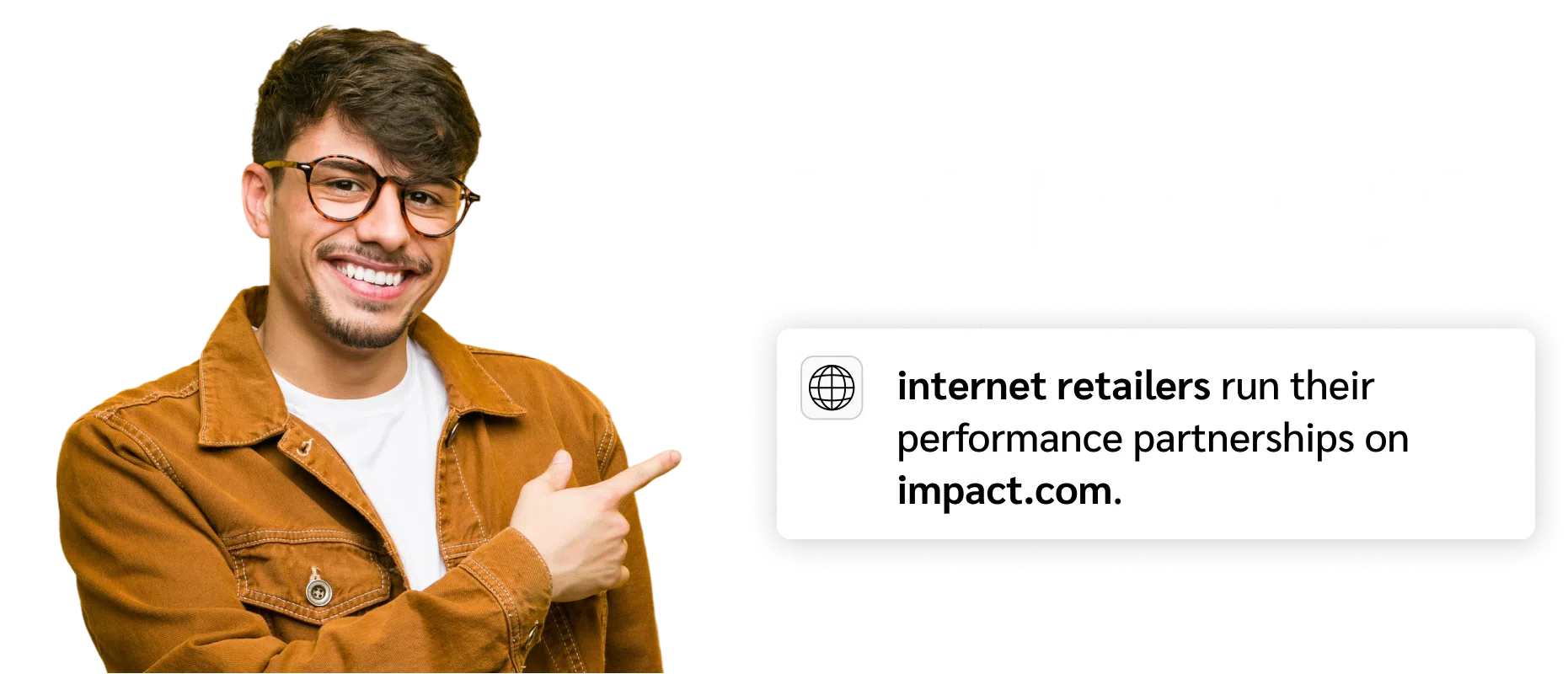 man smiling at stats